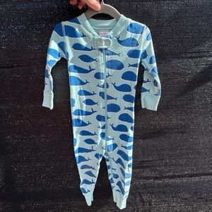 Hanna Andersson Whale Print Pajamas 18-24 month